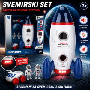 Svemirski set – Raketa sa zvukom i svetlom WY894A
