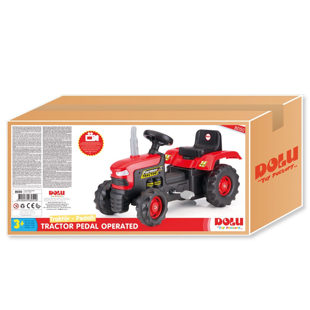 Dolu Traktor na pedale crno-crveni ( 080509 ) - Slika 2